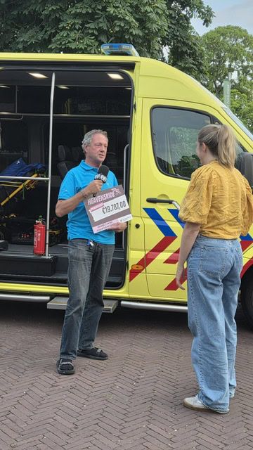 Onze vrijwilligers begeleidden Heavensride 2026 met twee ambulances.